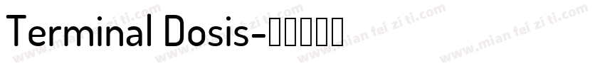 Terminal Dosis字体转换
